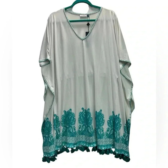 CABANA LIFE L/XL (10-14) Boca Raton Coverluxe Kaftan/Swim Cover-up NWT - Picture 1 of 9